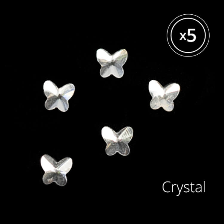 [ムーンストーン]蝶ストーン(5.5mm) 5P