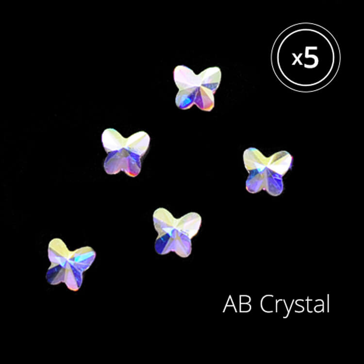 [ムーンストーン]蝶ストーン(5.5mm) 5P