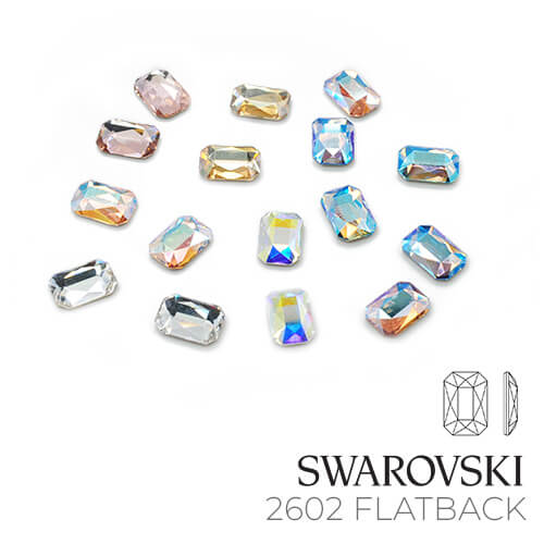 [スワロフスキー]#2602  エメラルド (5x8mm)