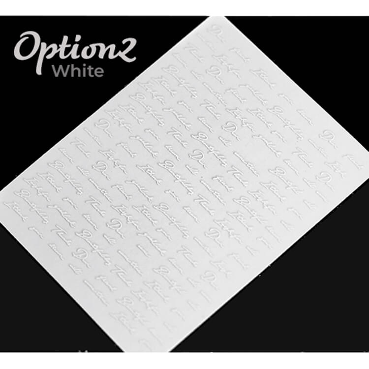 B&W レタリングシール